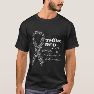 Go Red In February Heart Health Heart Disease Awar T-Shirt