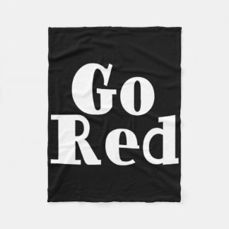 Go Red Team Spirit Gear Color War Red Hot Wins The Fleece Blanket