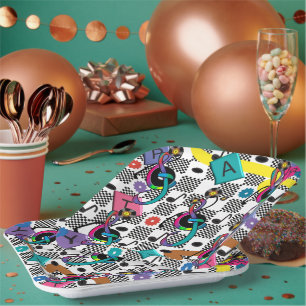 Go Retro cocktail napkin Paper Plate