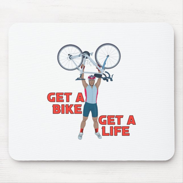 Go ride Your Bike Mouse Mat (Front)