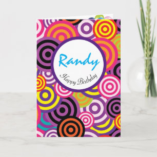 Go Round In Circles Personalise Happy Birthday Card