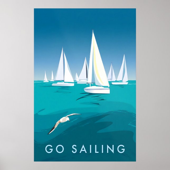 Go Sailing Travel Poster (Front)