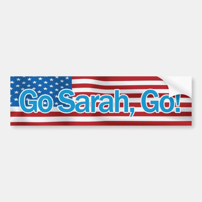 Go Sarah, Go! Bumpersticker Bumper Sticker (Front)
