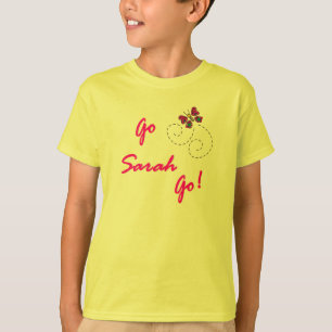 Go Sarah Go! Butterfly Kids T-Shirt