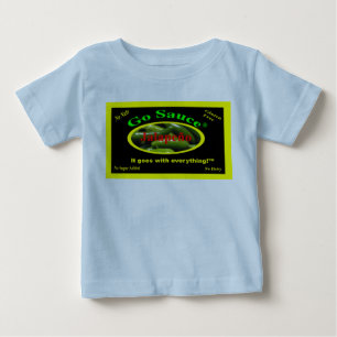 Go Sauce Baby T-Shirt Light Blue with Ingredients