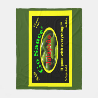 Go Sauce Blanket with Green and Yellow backgound