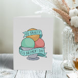 Go Shawty, It's Sherbert Day | Funny Birthday Card<br><div class="desc">Cute and funny pop culture inspired birthday card features a bowl of rainbow sherbet with "go shawty,  it's sherbert day" on a ribbon banner. Customisable inside message reads "we're gonna party like it's sherbert day."</div>