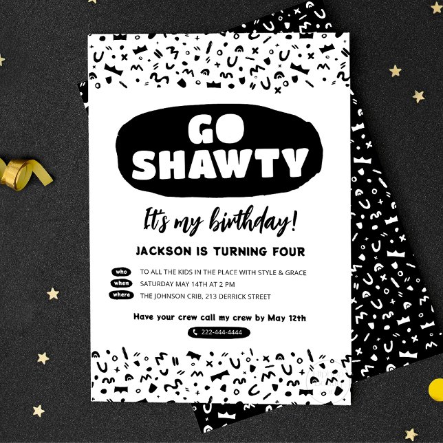 Go Shawty It's Your Birthday, Hip Hop Rap Party Invitation (Creator Uploaded)