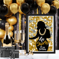 Go Shorty 90's Old school Hip Hop Birthday Glitter