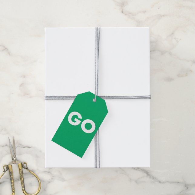 Go Sign  Gift Tags (With Twine)
