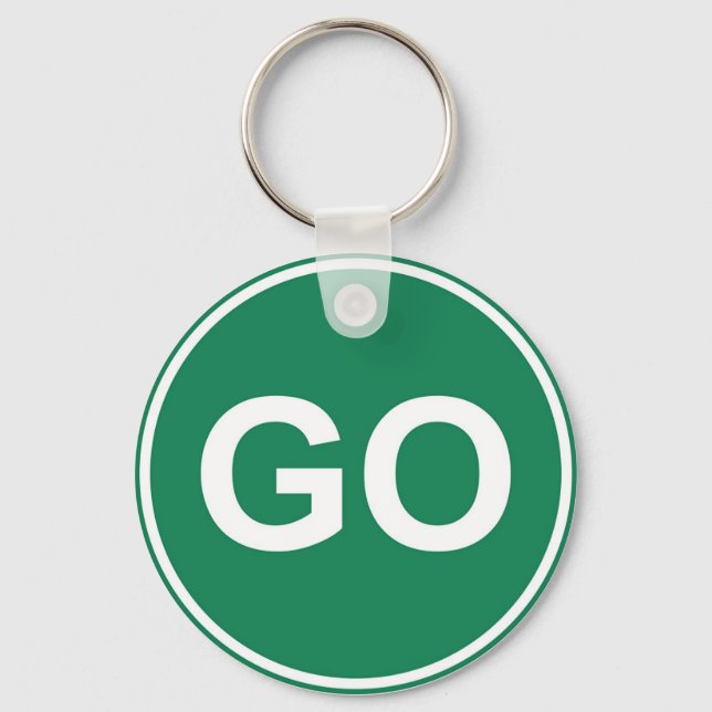 GO Sign Key Ring (Front)