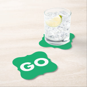 Go Sign  Paper Coaster