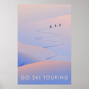 Go Ski Touring Travel Poster
