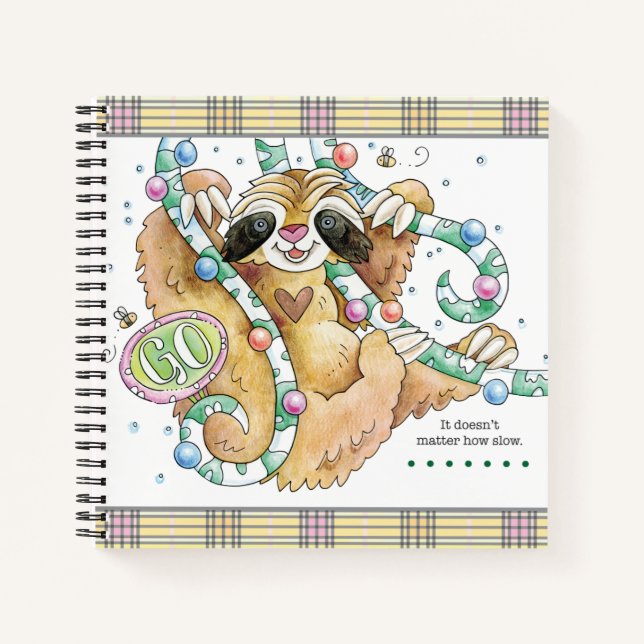 Go! Sloth Notebook (Front)