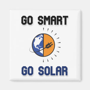GO SMART GO SOLAR - RENEWABLE ENERGY MAGNET