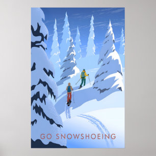 Go Snowshoeing Travel Poster