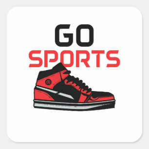 Go Sports Square Sticker