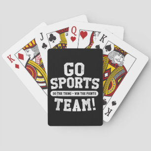 Go Sports Team! Funny Sports Playing Cards