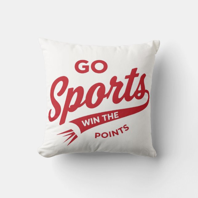 Go Sports Win the Points Cushion (Front)