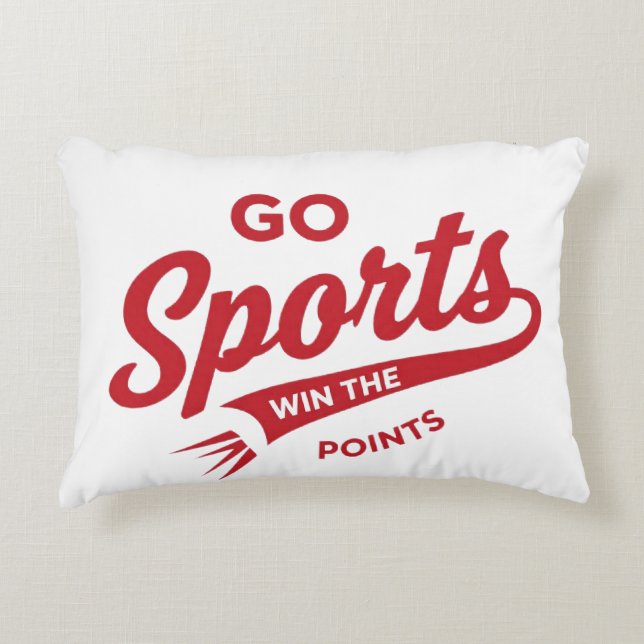 Go Sports Win the Points Decorative Cushion (Front)