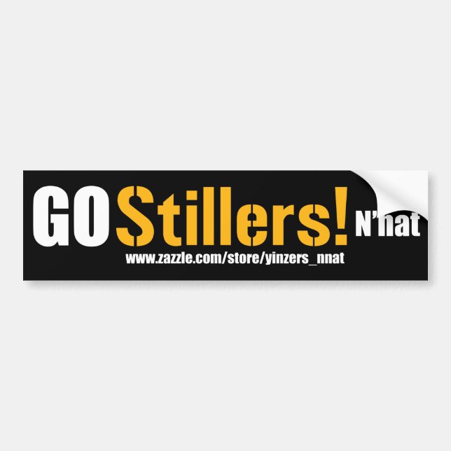 Go Stillers N'nat Bumper Sticker (Front)