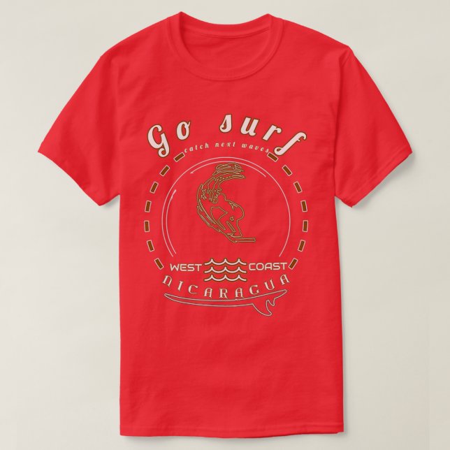 Go Surf Nicaragua T-Shirt (Design Front)