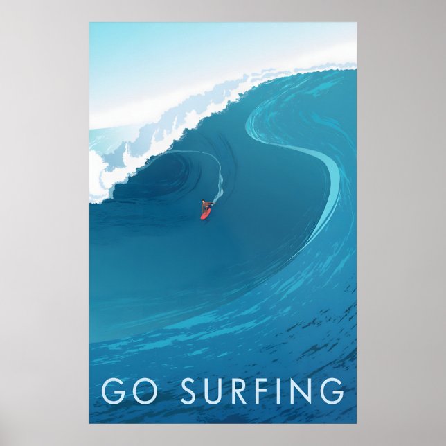 Go Surfing Travel Poster (Front)