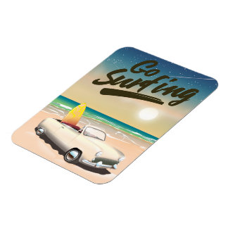 Go Surfing Travel poster! Magnet