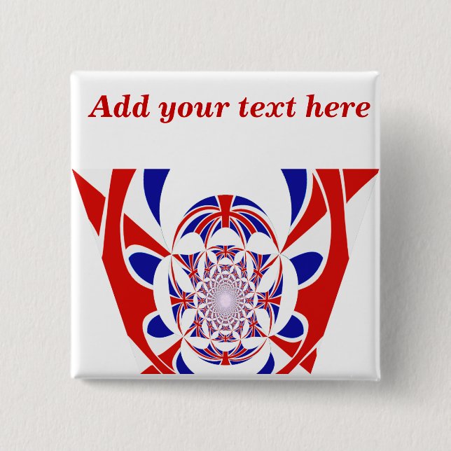 Go Team!,#3_ 15 Cm Square Badge (Front)