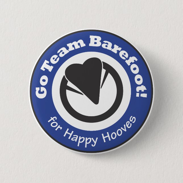 Go Team Barefoot! Button (Front)