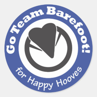 Go Team Barefoot! Sticker