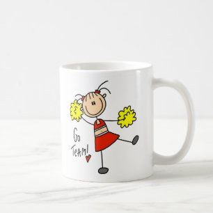 Go Team Cheerleader Mug