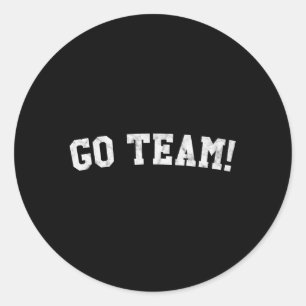 Go Team Classic Round Sticker