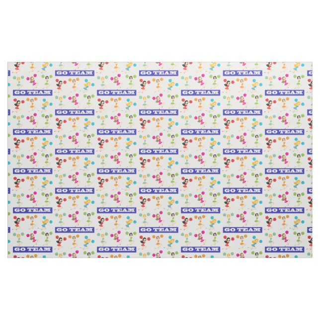Go Team Combed Cotton Fabric (Yard)