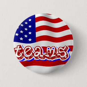 Go Team Go!,USA_ 6 Cm Round Badge