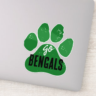 GO Team Name or Mascot Green & Black Pawprint