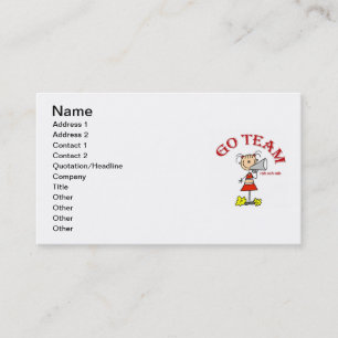Go Team Rah Rah Rah T-shirts and Gifts Business Card