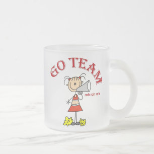Go Team Rah Rah Rah T-shirts and Gifts Frosted Glass Coffee Mug
