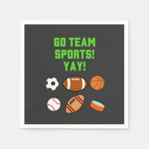 Go Team Sports Yay! Napkin