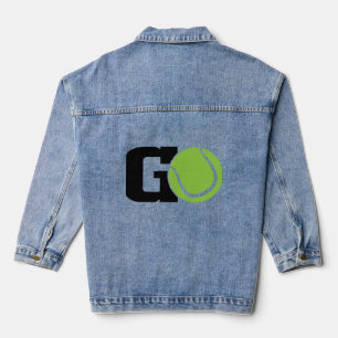 Go Tennis Men's T-shirt, Player Sports Tee Denim Jacket