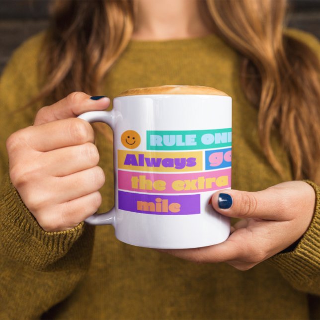 Go the Extra Mile – Motivational Rainbow Mug (Creator Uploaded)