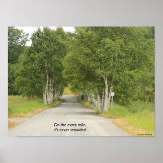 Go the extra mile poster