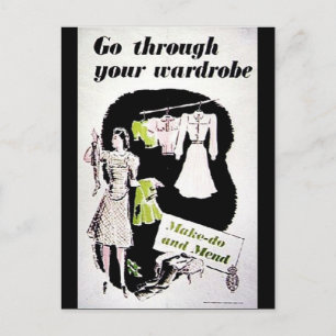 Go Through Your Wardrobe Postcard