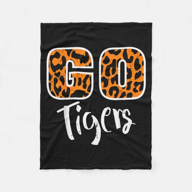 Go Tiger Men Women Kids Girls Youth Boys Teen  Fleece Blanket (Front)