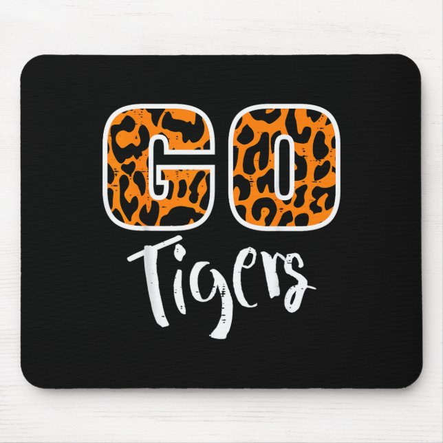 Go Tiger Men Women Kids Girls Youth Boys Teen  Mouse Mat (Front)