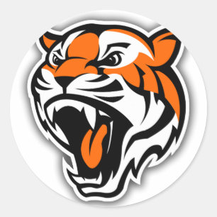 GO TIGERS! CLASSIC ROUND STICKER