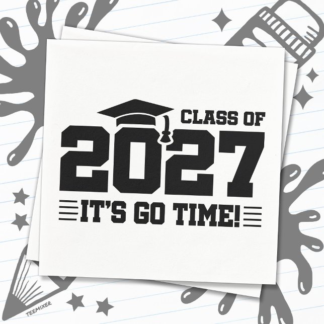 Go Time Graduation Year Senior Class of 2027 Napkin (Creator Uploaded)