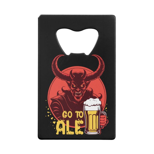 Go To Ale - Satan Drinking Beer (Front)