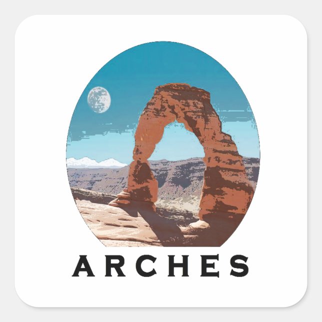 GO TO ARCHES SQUARE STICKER (Front)