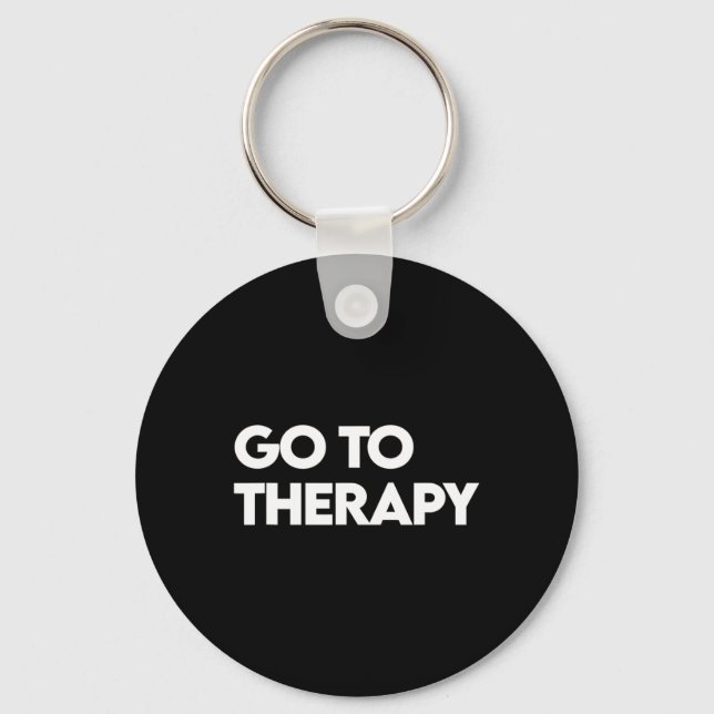 Go To Therapy  Key Ring (Front)